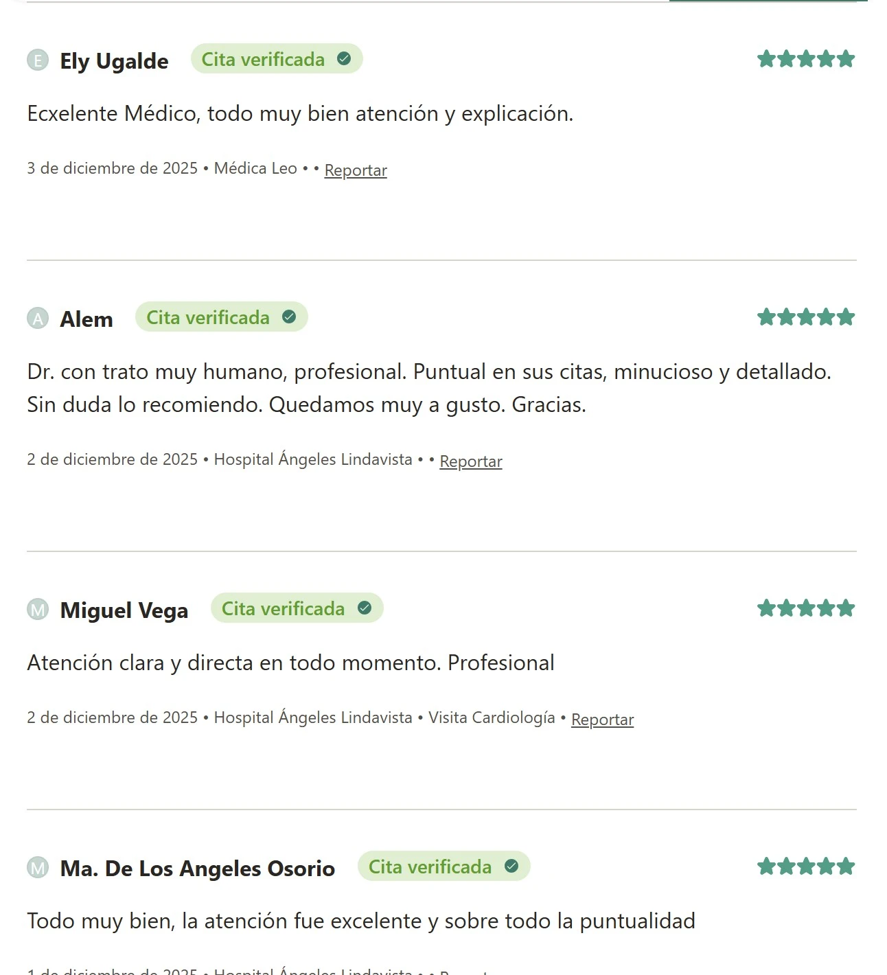 testimonios de pacientes